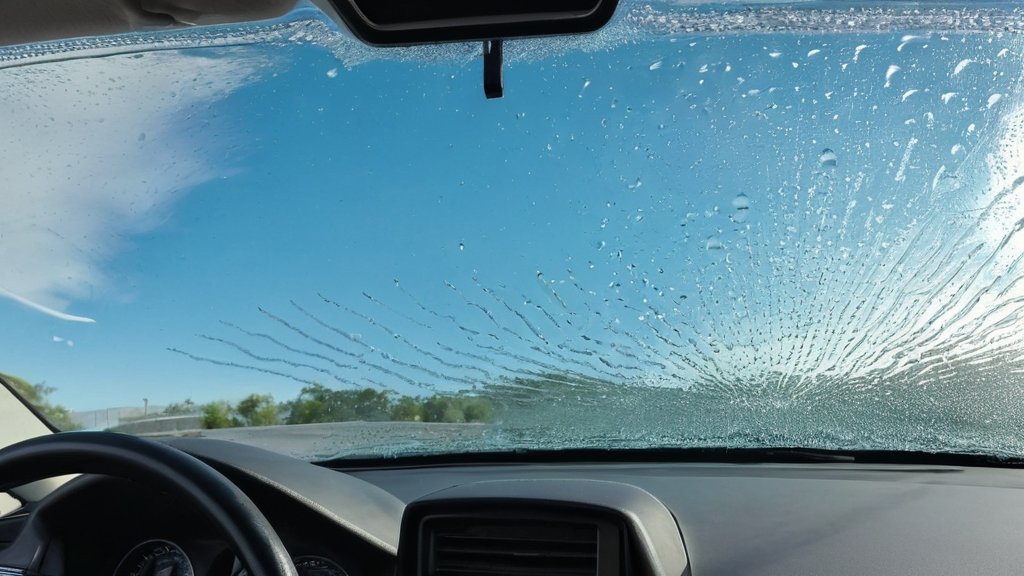 porównanie szyby z powłoką hydrofobową i bez – kuleczki vs rozlana woda